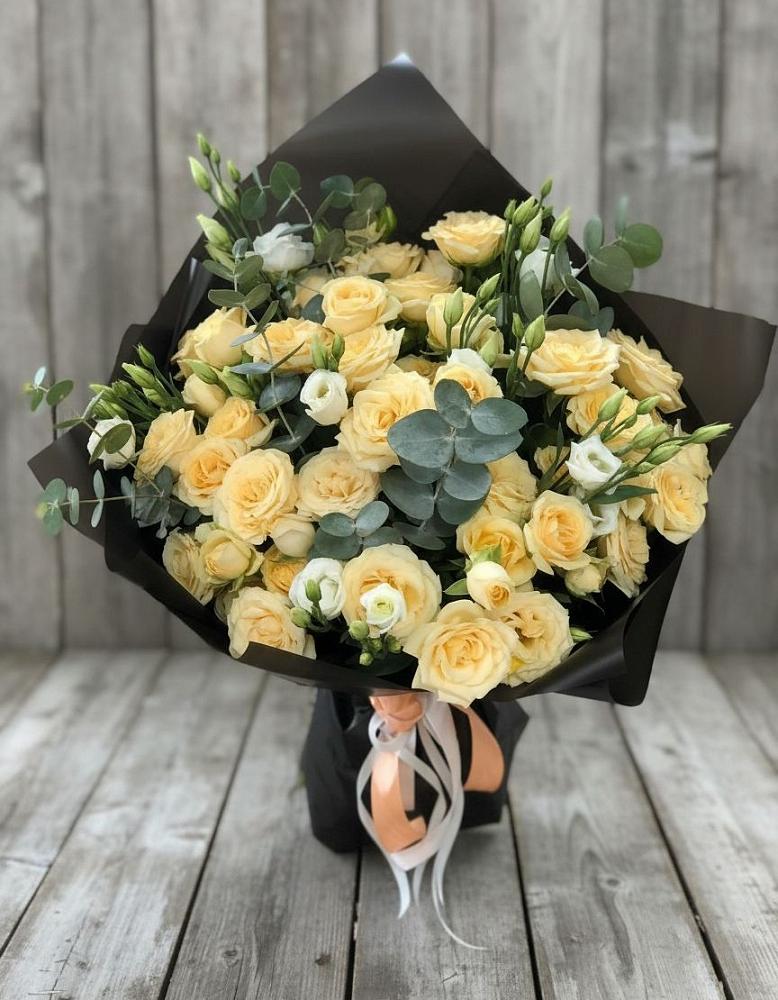 Букет цветов из: Розы и Лизиантусы в Краснозёрском