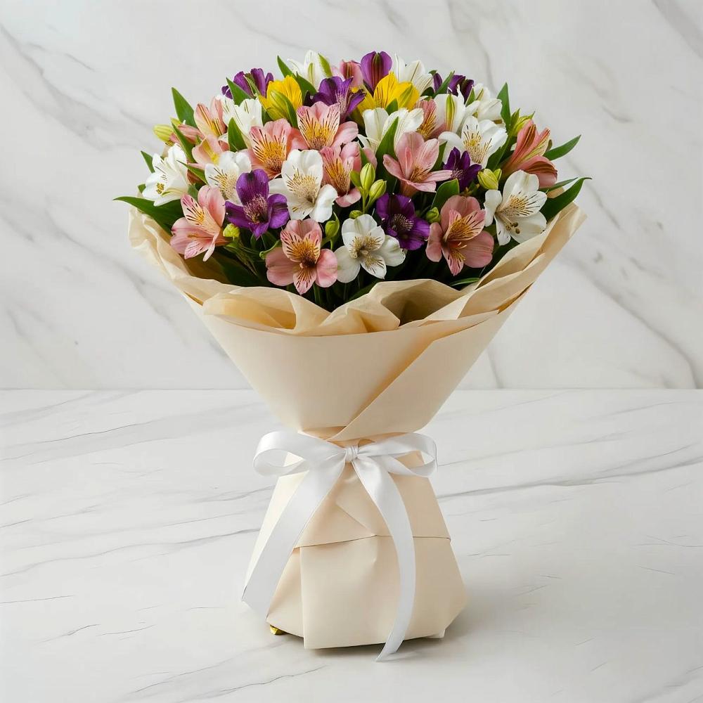 Букет цветов из: Альстромерии в Краснозёрском