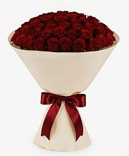Букет 101 Бордовая роза Блэк Бакарра в Краснозёрском