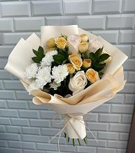 Букет цветов из:  Розы и Хризантемы в Краснозёрском
