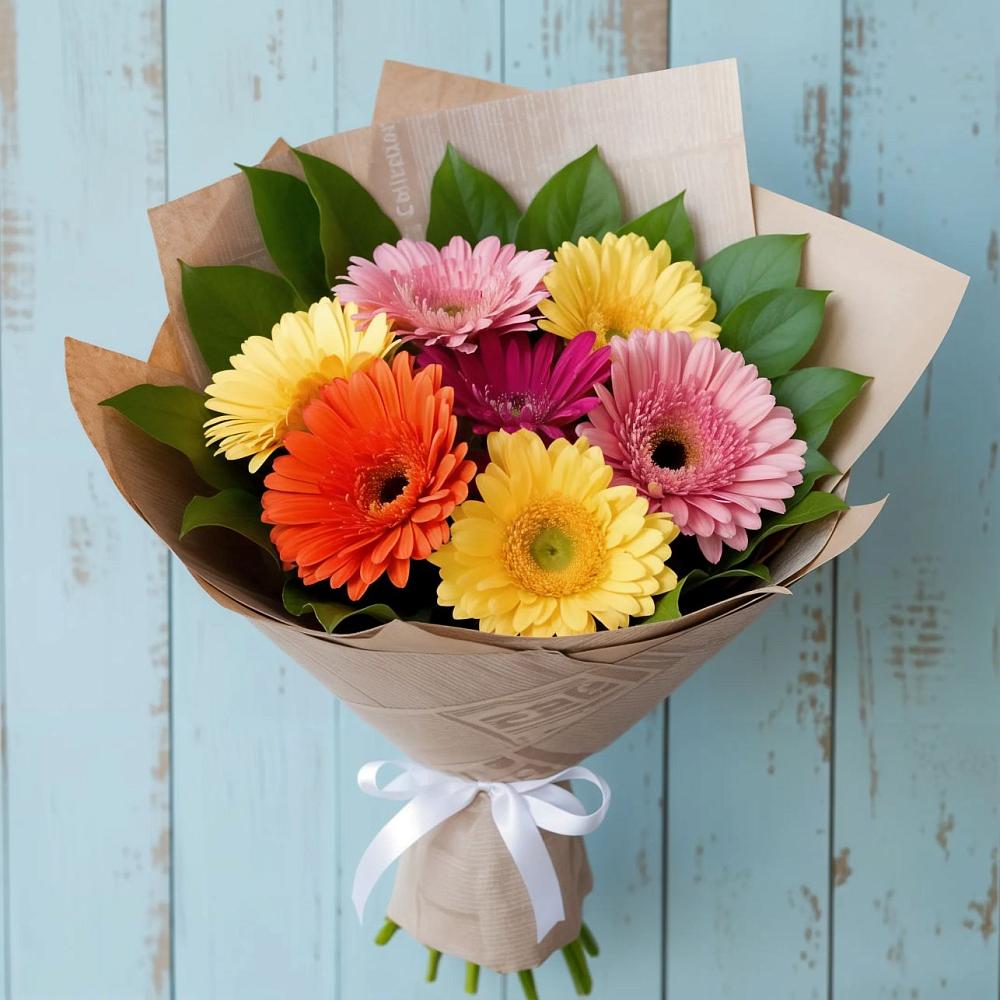 Букет цветов из: Герберы в Краснозёрском
