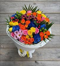 Букет цветов из:  Розы и Хризантемы в Краснозёрском