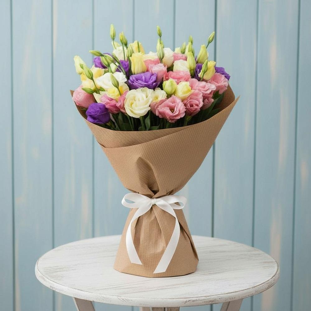 Букет цветов из: Лизиантусы в Краснозёрском