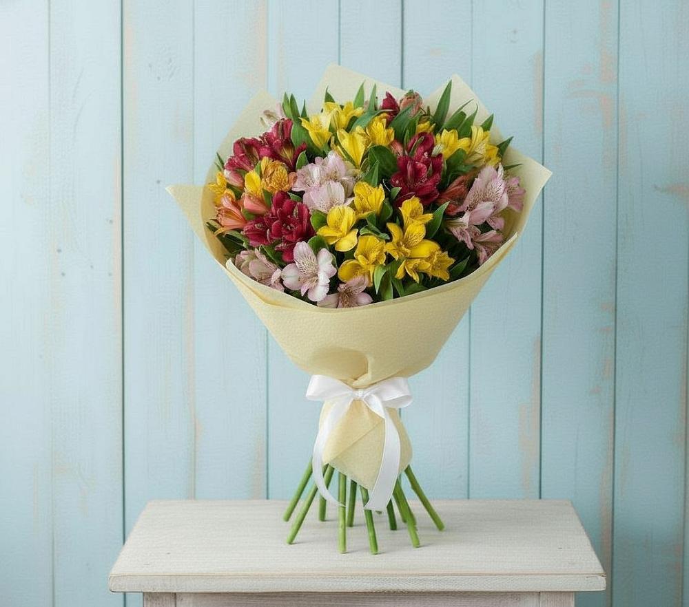 Букет цветов из: Альстромерии в Краснозёрском