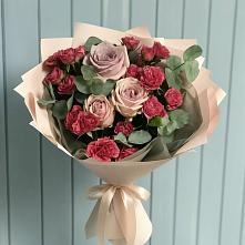 Букет цветов из:  Гвоздики и Розы в Краснозёрском