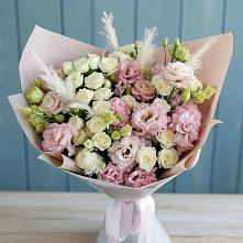 Букет цветов из:  Альстромерии и Розы в Краснозёрском