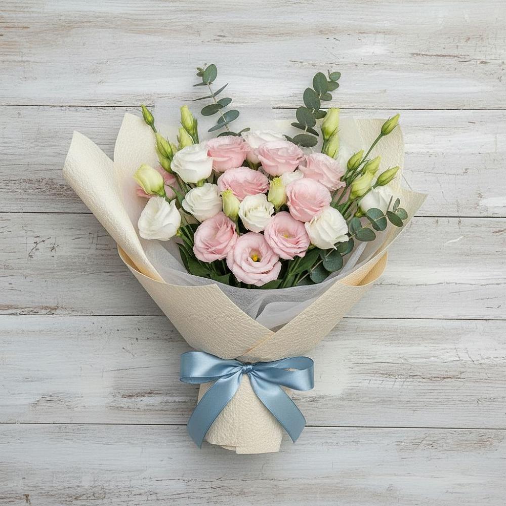 Букет цветов из: Лизиантусы в Краснозёрском